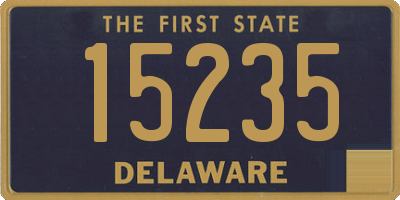 DE license plate 15235