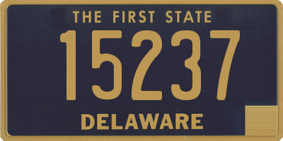 DE license plate 15237