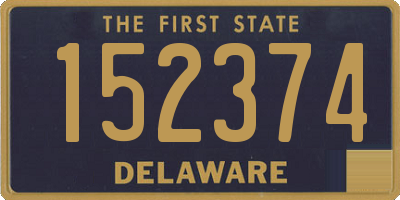 DE license plate 152374