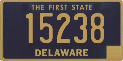 DE license plate 15238