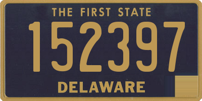 DE license plate 152397