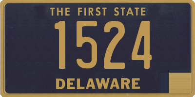 DE license plate 1524