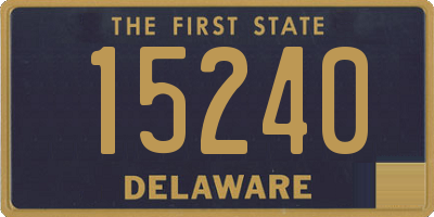 DE license plate 15240