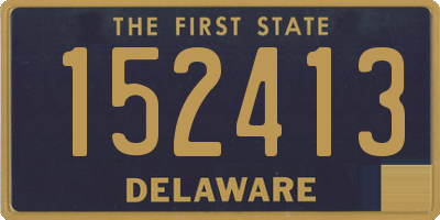 DE license plate 152413