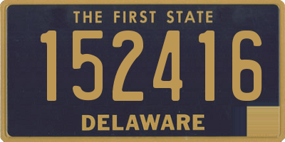 DE license plate 152416