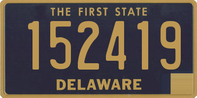 DE license plate 152419