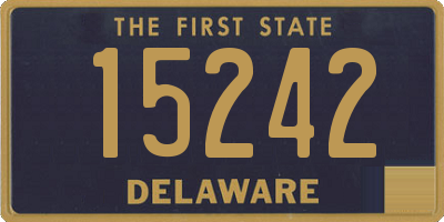 DE license plate 15242