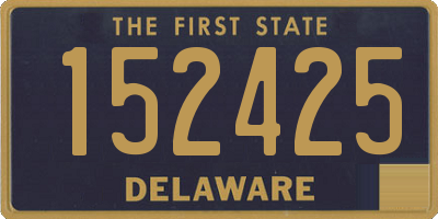 DE license plate 152425