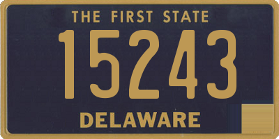 DE license plate 15243