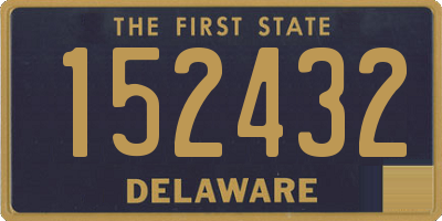 DE license plate 152432