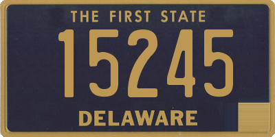 DE license plate 15245