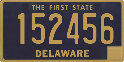 DE license plate 152456