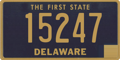 DE license plate 15247