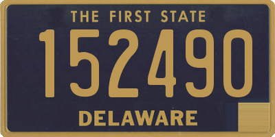 DE license plate 152490