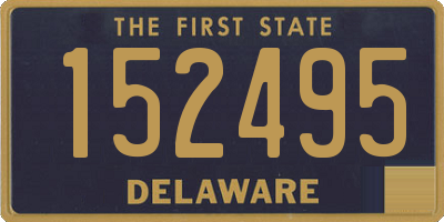 DE license plate 152495