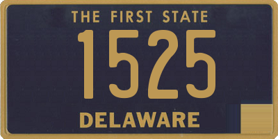 DE license plate 1525