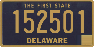 DE license plate 152501