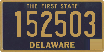 DE license plate 152503