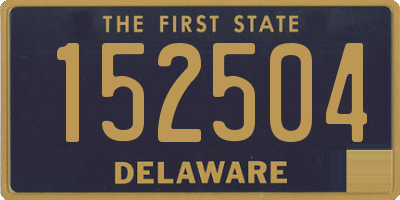 DE license plate 152504