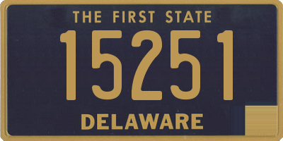 DE license plate 15251