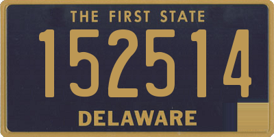 DE license plate 152514