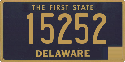 DE license plate 15252