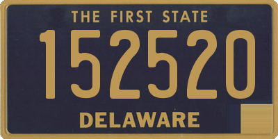 DE license plate 152520