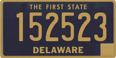 DE license plate 152523