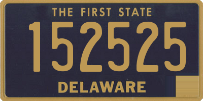 DE license plate 152525