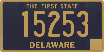 DE license plate 15253