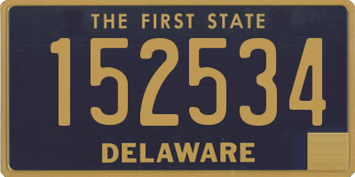 DE license plate 152534