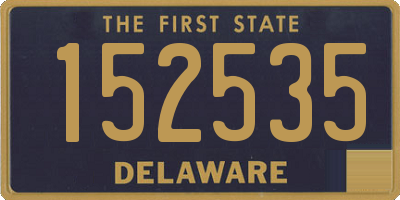 DE license plate 152535