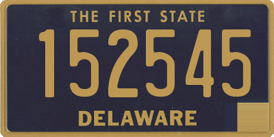 DE license plate 152545