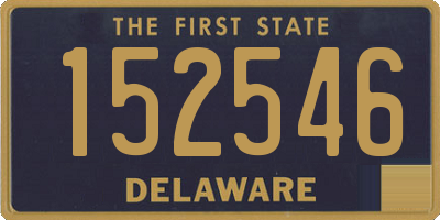 DE license plate 152546