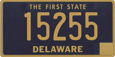 DE license plate 15255