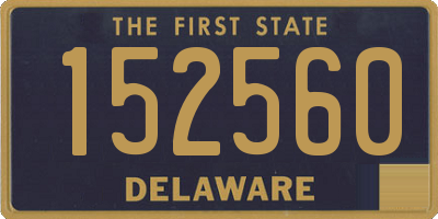 DE license plate 152560