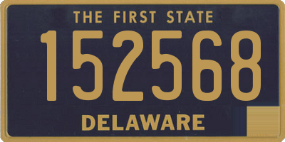 DE license plate 152568