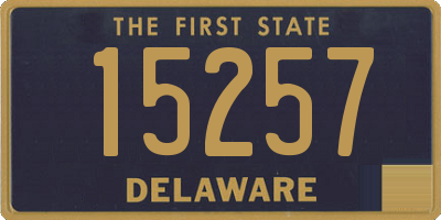 DE license plate 15257