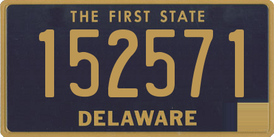 DE license plate 152571