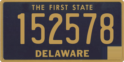 DE license plate 152578