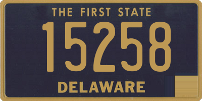 DE license plate 15258
