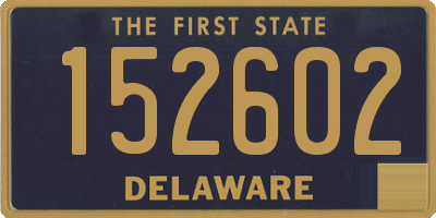 DE license plate 152602