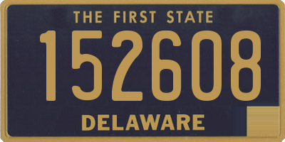 DE license plate 152608