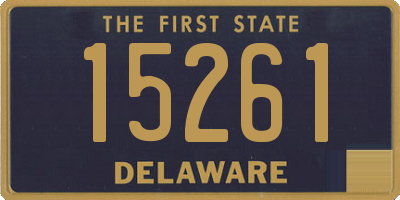 DE license plate 15261