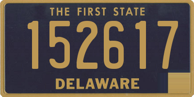 DE license plate 152617