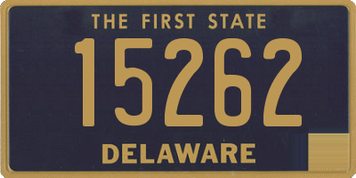 DE license plate 15262