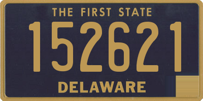 DE license plate 152621