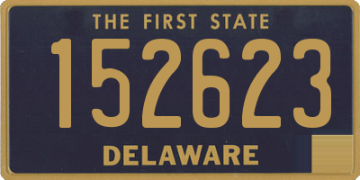 DE license plate 152623