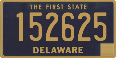 DE license plate 152625