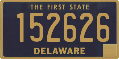 DE license plate 152626